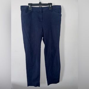 Talbots 10 Navy Blue Hampshire Ankle Dress Pants
